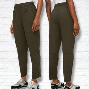 Lululemon Olive Green Essential High-Rise Trouser Size 10
